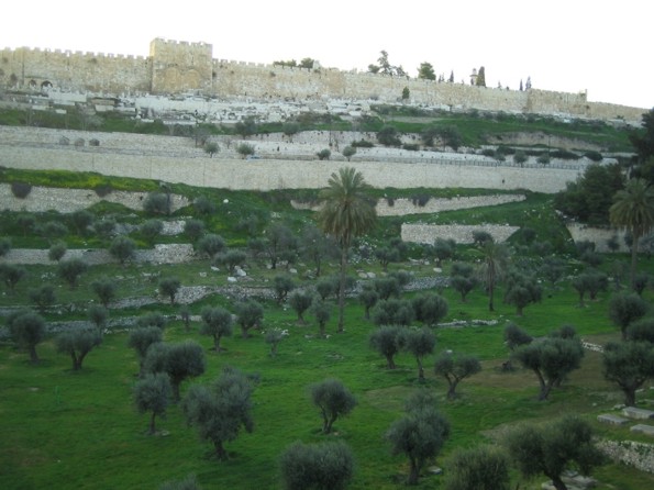 Golden Gate from Kidron Valley