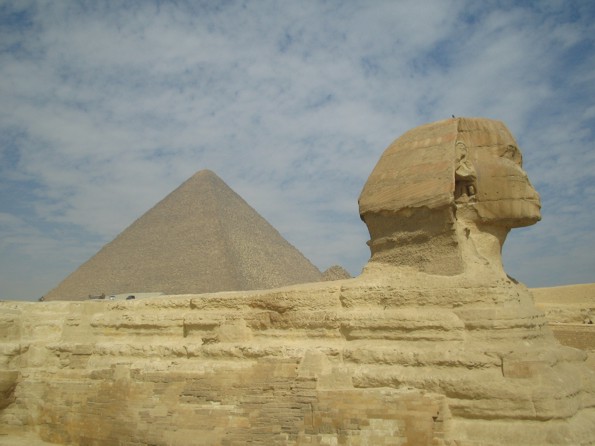 Sphinx and Pyramid